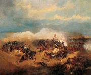 Attacke des Husarenregiments Nr Juan Antonio Escalante